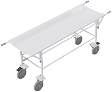 Візок-каталка анатомічний зі зйомним ношами АТОН ТПБ-ЗН Дніпро - фото 4