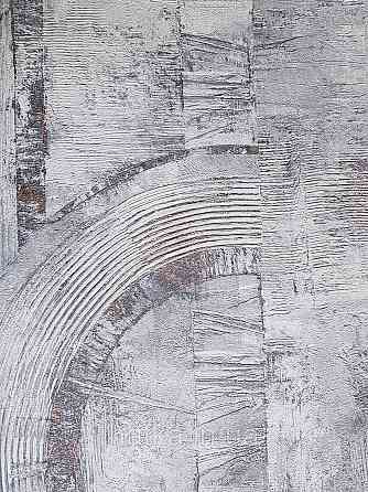 Шпалери метрові вінілові на флізелін Rasch Composition лофт геометрія абстракція напівкола мазки сірий Київ