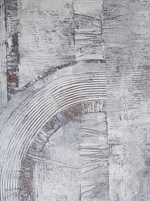 Шпалери метрові вінілові на флізелін Rasch Composition лофт геометрія абстракція напівкола мазки сірий Київ - фото 1