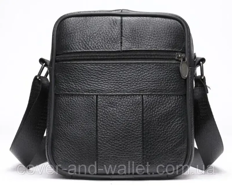 Небольшая мужская вертикальная сумка мессенджер из натуральной кожи Vintage Киев - изображение 2