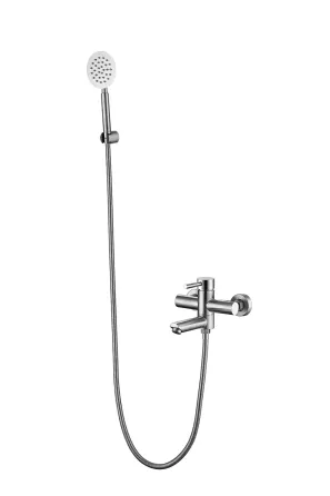 Смеситель для ванны с душевым гарнитуром WEZER EKO3-01 сатин Киев