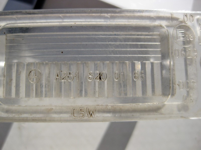 Mercedes-Benz  A2518200166 Розсіювач плафона підсвічування номера GL X164 ML W164 R-Class W251 Одеса - фото 3