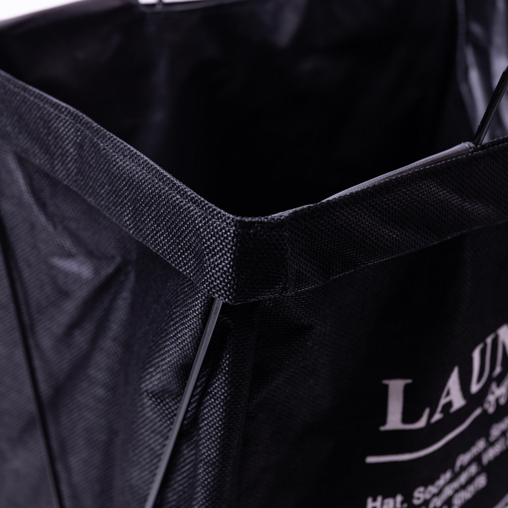 Кошик для білизни на підставці 36×32×52 (см) м'який Чорний HP-41-11B Коломыя - изображение 6