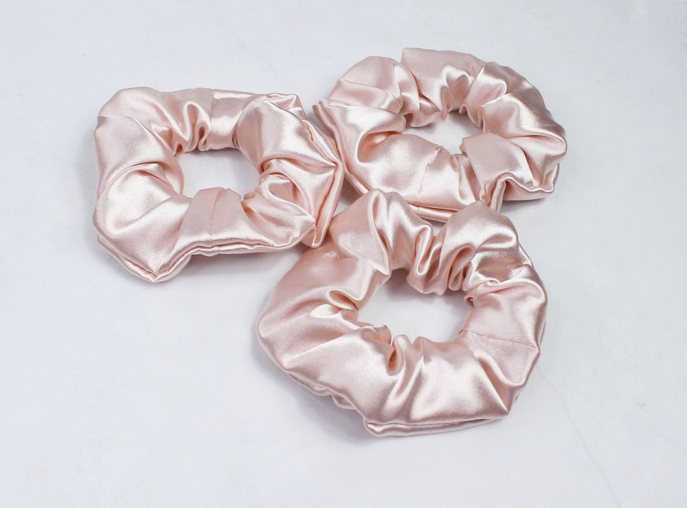 Набір резинок для волосся атласний Пудровий Харків - фото 4