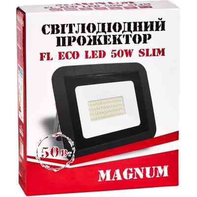Прожектор MAGNUM FL ECO LED 50Вт slim 6500К IP65 (90011661) Винница