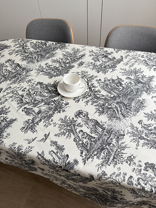 Ecotton Скатертина столова Ecotton DUCK 170х220 см водовідштовхувальна Italiano сірий (30497 Gr Коломия - фото 4