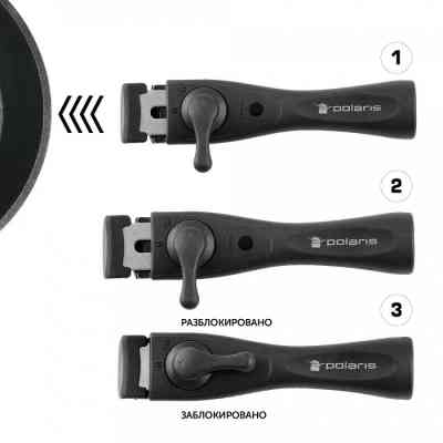 Набор посуды Polaris EasyKeep-4D 4 предм (017462) Винница