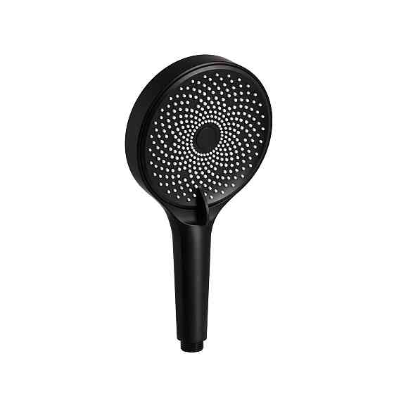 Лійка для ручного душу Qtap Rucni D 130 мм округла QTRUC125BLM45953 Black Matt Київ