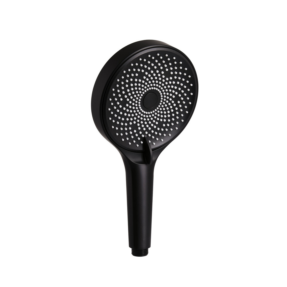 Лійка для ручного душу Qtap Rucni D 130 мм округла QTRUC125BLM45953 Black Matt Київ - фото 1