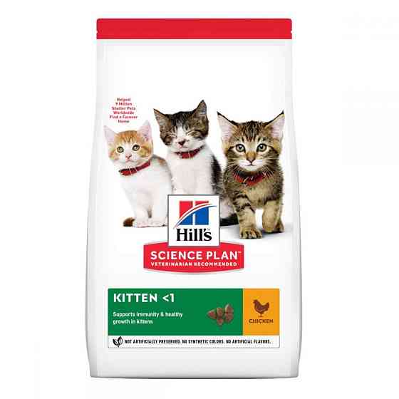 Корм для котенят Хіллс Hills SP Kitten сухий корм для кошенят, вагітних і годуючих з куркою АКЦІЯ 5+2 кг Вінниця