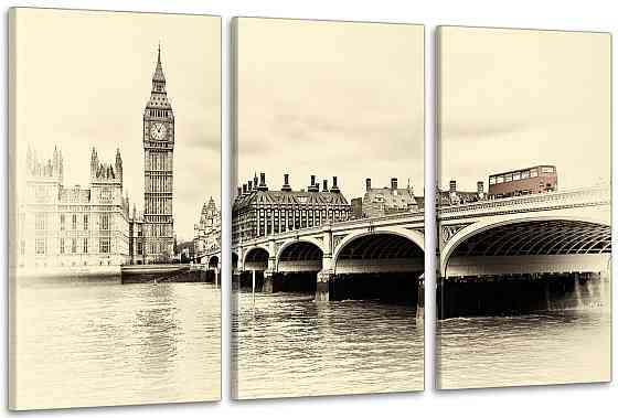 Модульная картина в гостиную / спальню Велика Британія   ART-083_3A 70х130 см Киев