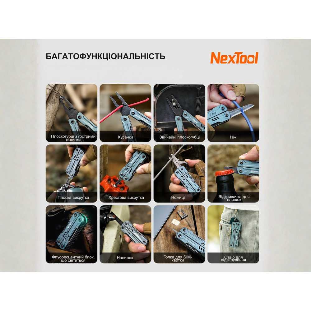 Мультитул NexTool Mini Sailor S11 Pro NE20382A Киев - изображение 9
