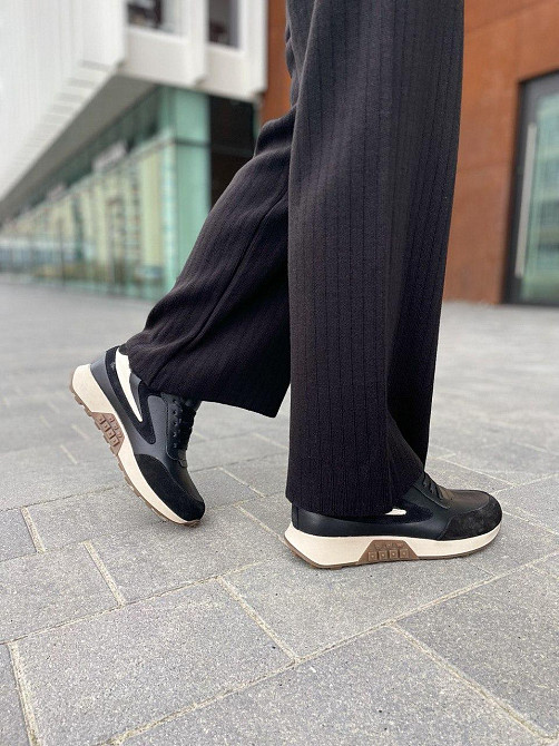 Ditas Кроссовки женские DITAS черные+кофе натуральная кожа+замша зима 38р.39р.40р.41р. (5292) Коломыя - изображение 6