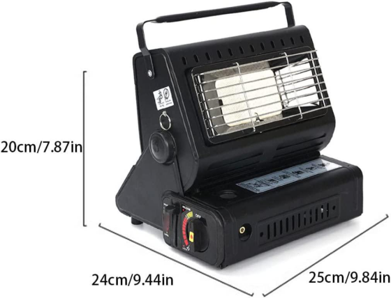 Обогреватель газовый Portable Gas Heater 1.3 kW керамический Черный Винница
