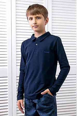 Джемпер-поло для хлопчика темно синій, зелений, індиго, червоний топ Крохатушка одяг Київ