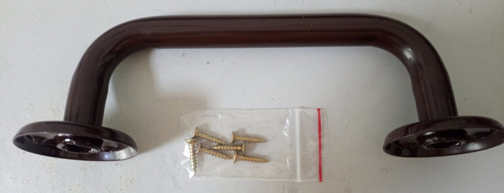 Ручка для воріт / дверей довжиною 200мм діаметром трубки 18мм, біла Київ - фото 4