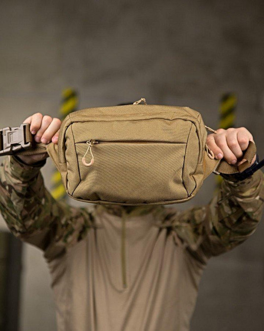 Тактическая поясная  сумка laberis койот ПП4766 Одесса - изображение 8