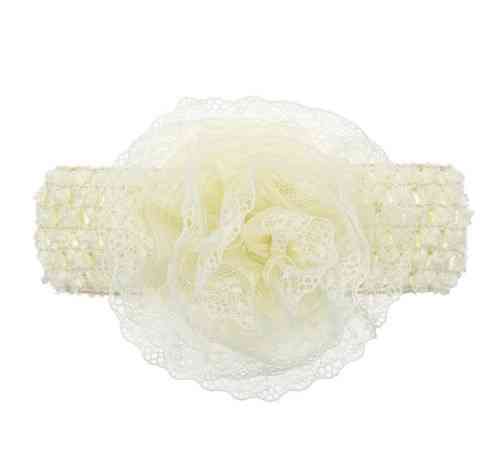 Пов'язка з квіткою дитяча універсальний бежевий Київ