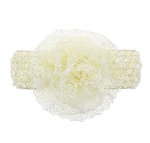 Пов'язка з квіткою дитяча універсальний бежевий Київ - фото 1