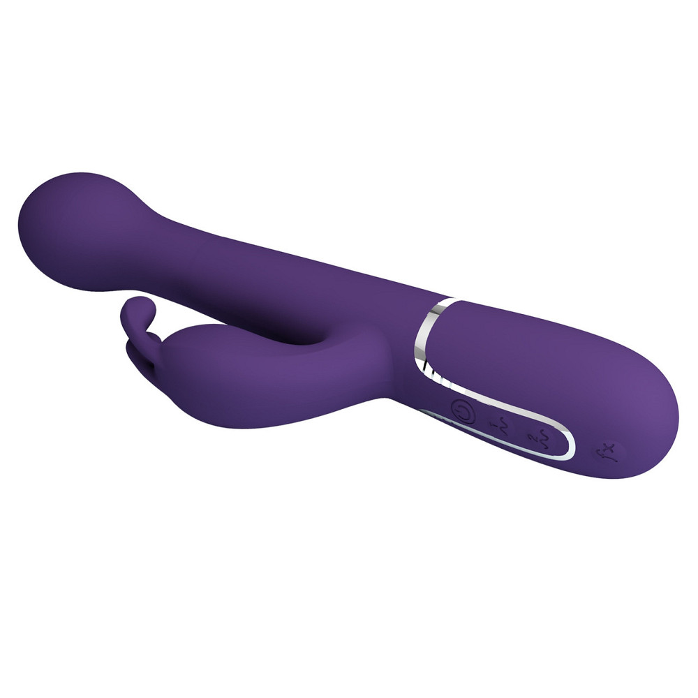 Вібратор з ротацією і поштовхами Pretty Love Dejon dark Purple фіолетовий Sex Aura Київ - фото 10