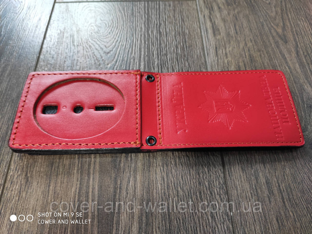 Жіноча червона обкладинка "Національна поліція" з додатковим відділенням Київ - фото 8