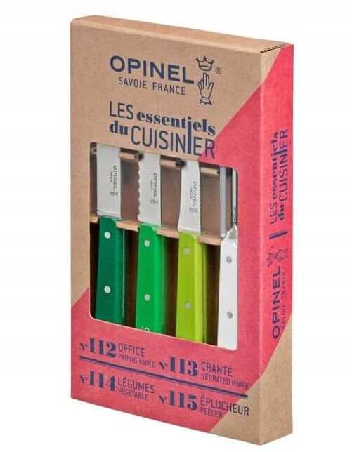 Кухонний Набір Ножів 4 предмети Opinel (Опінель) No.112 - 115 "Essentials Natural" (001709) Нержавіюча сталь Нововолинськ - фото 5