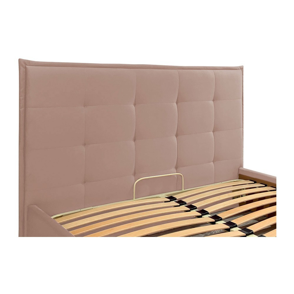 Ліжко MonicaDesign Rosto Comfort з нішею для білизни 140x200 світло-рожевий Київ - фото 2