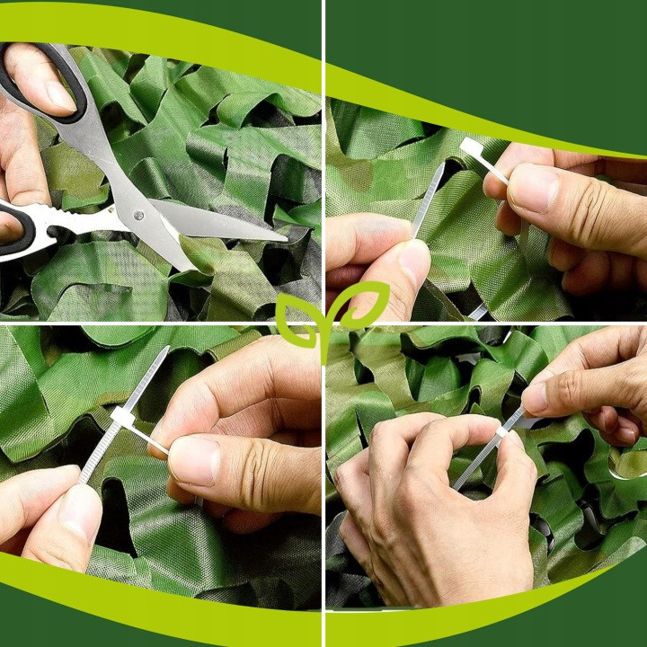 Камуфляжна маскувальна сітка розміром 2х5 метри з кріпленнями Gardlov (27383) Нововолинськ - фото 10