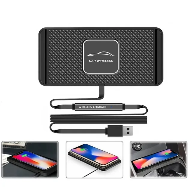 Беспроводная зарядка для телефона,Коврик с беспроводной зарядкой  в авто 15w Одесса - изображение 1