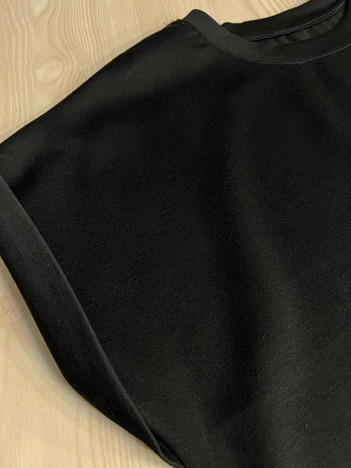 Костюм жіночий A-N 26067 футболка з довгою спідницею оверсайз, чорний, one size Київ - фото 7