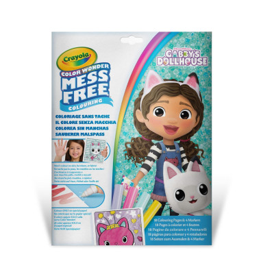 Набор для творчества Crayola Gabby's Dollhouse Розмальовка 18 сторінок та 4 фломастери (75-2861) Винница - изображение 1
