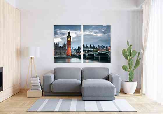 Модульная картина в гостиную / спальню  Велика Британія TLV-2_035 70x102 см Київ