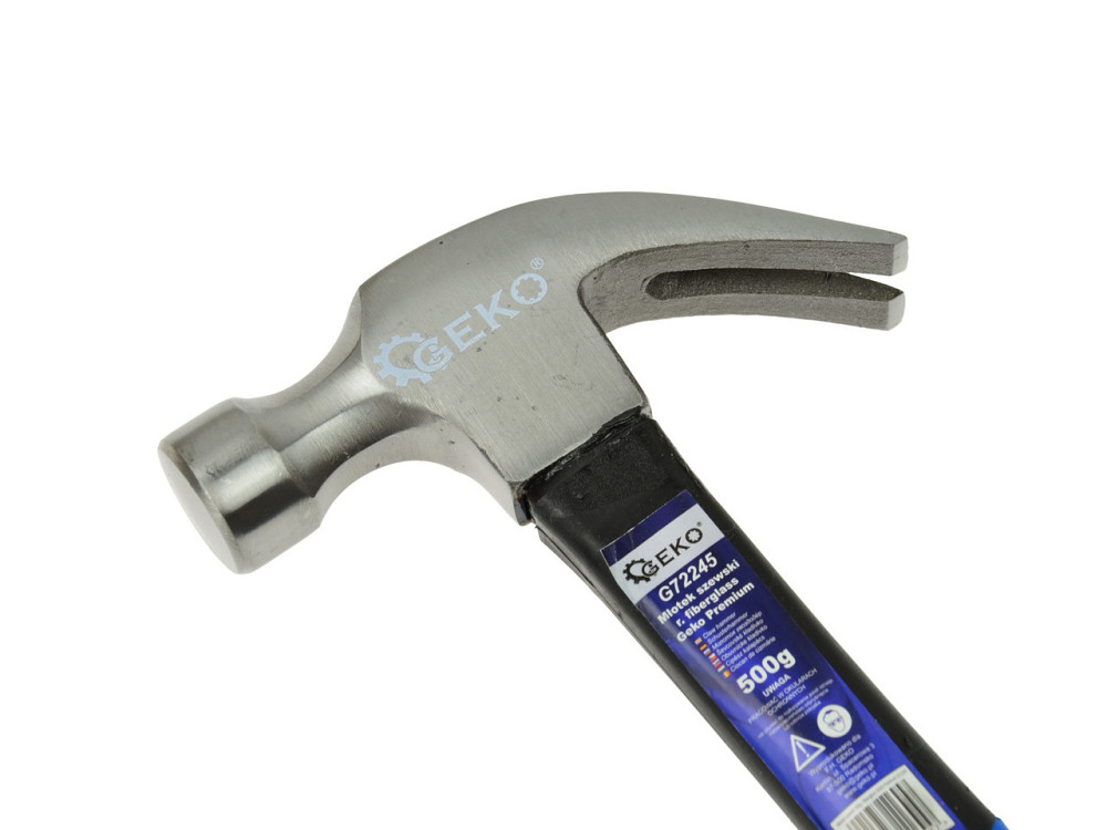 Молоток шевця "GeKo"-premium 500 г з ручкою зі скловолокна покритого TPR Київ - фото 2