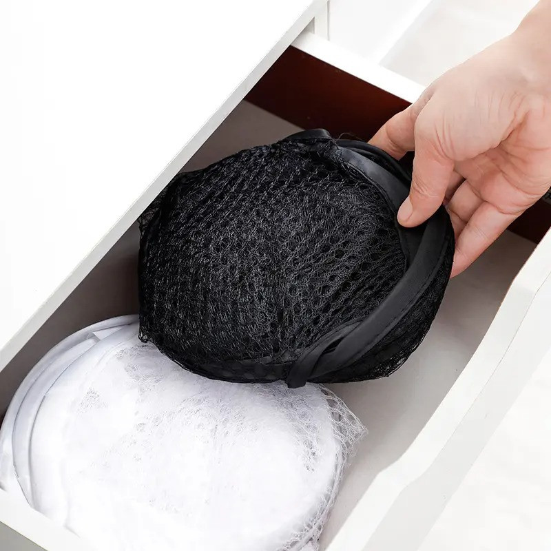 Корзина для белья,органайзер в ванную комнату для вещей складной,мешок-сетка для одежды черный 31х31х51 см Каменец-Подольский - изображение 3