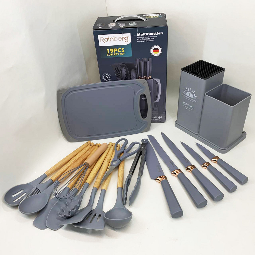 Набор для универсального использования на кухне, Kitchen set силиконовый, Набор нейлоновых поварешек OZ-48 Львов - изображение 8