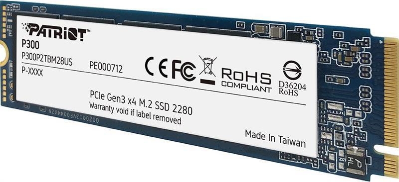 Накопичувач SSD 512GB Patriot P300 M.2 2280 PCIe 3.0 x4 NVMe TLC (P300P512GM28) M.2 2280 Харків - фото 4