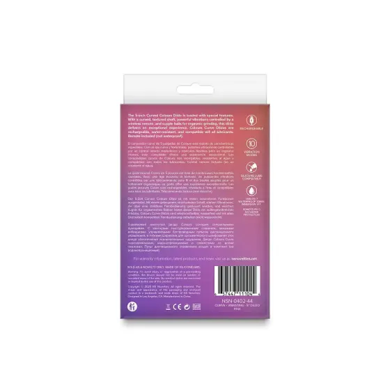 Ділдо з вібрацією NS Novelties Colours - Curve - Vibrating - 5