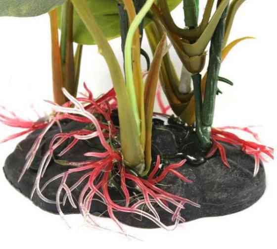 Растение искусственное в аквариум 22 см зеленый Киев