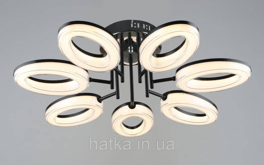 Люстра світлодіодна акрилова Sirius B YH1100/7 BK+CH Київ - фото 1