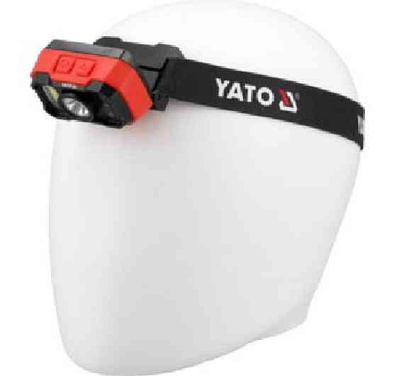 Ліхтар на чоло діодний з дат YATO; 8Вт, живл. Li-Po акумул 3,7 В, 1,2 АГод, режими: 1000/ 500/ 100Lm Одеса