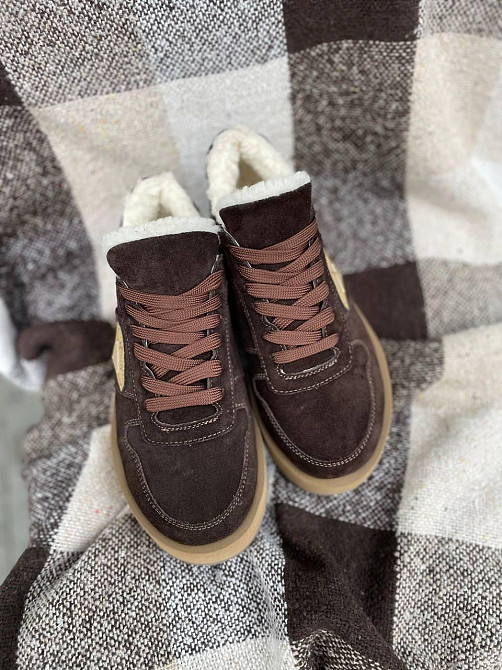 Molly Кросівки жіночі MOLLY 876 коричневі (зима, замша натуральна) (5653) 39 Коломыя - изображение 2