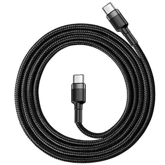 Кабель BASEUS CATKLF-HG1 Cafule Flash Charging Cable Type-c 3A 2M черный/серый Киев