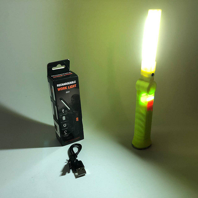 Ліхтар кемпінговий настільний Worklight G51-LED-COB, Ліхтар прожектор, Лампа для кемпінгу FL-493 для подорожей Київ - фото 10