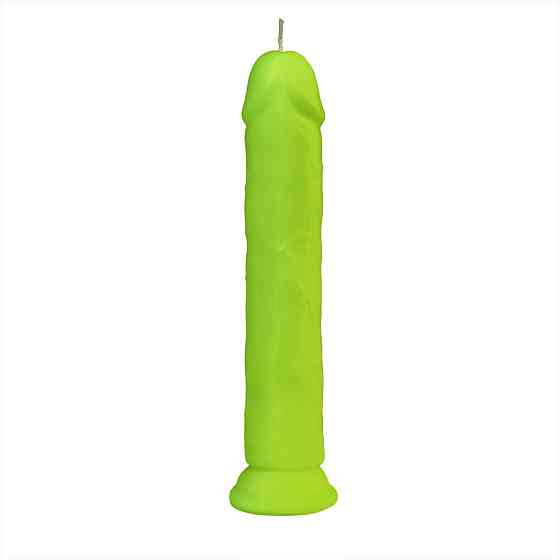Свічка LOVE FLAME - Dildo Roma Yellow Fluor, CPS03-YELLOW Sex Aura Київ
