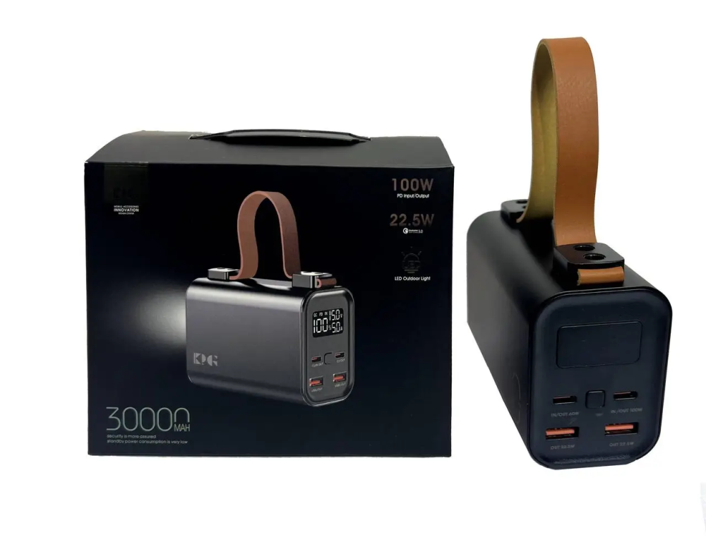 Зовнішній акумулятор (power bank) 30000мАг 100Вт KP KG-300 Одеса - фото 5