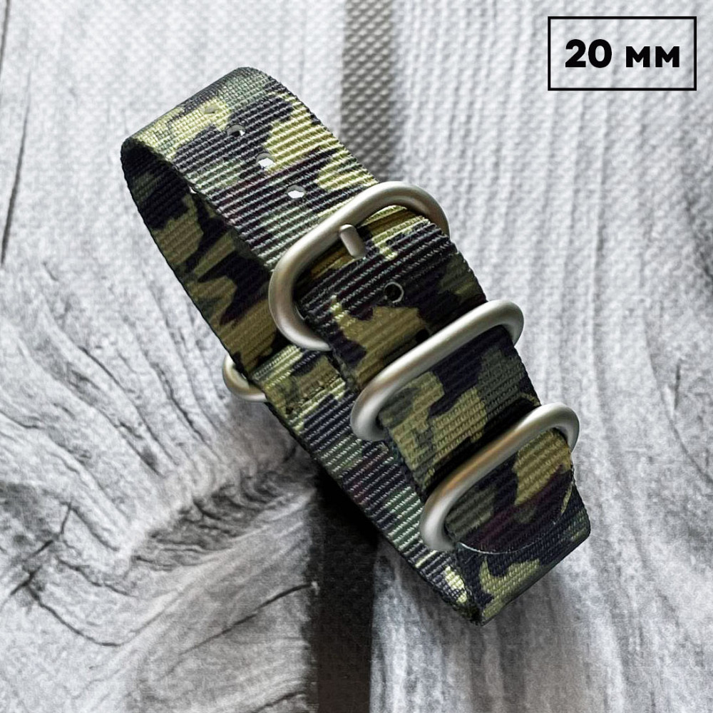 Ремінець Nato Camo A Tacs 20 мм SBR Київ - фото 1