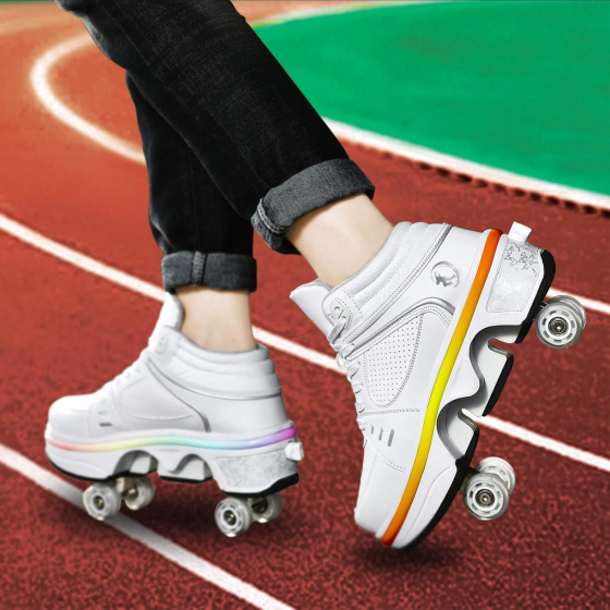 Роликові кросівки, кросівки на колесах з підсвіткою Deformation Roller Skates Луцк