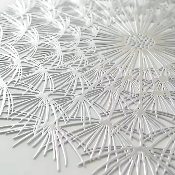 Сервірувальна серветка під гаряче кругла, килимок сервірувальний килимок сріблястий набір 2 шт Кам'янець-Подільський