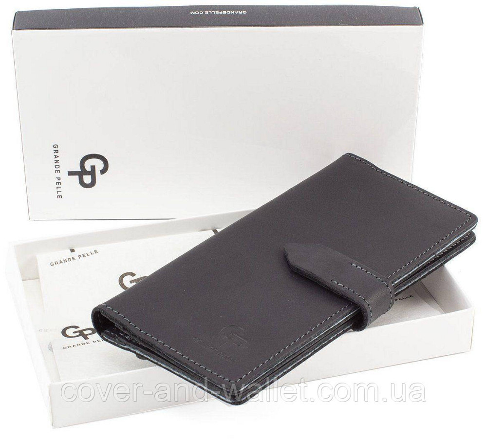 Стильный чолоічий купюрник ручной роботи із натуральної шкіри Grande Pelle 523110 Київ - фото 10