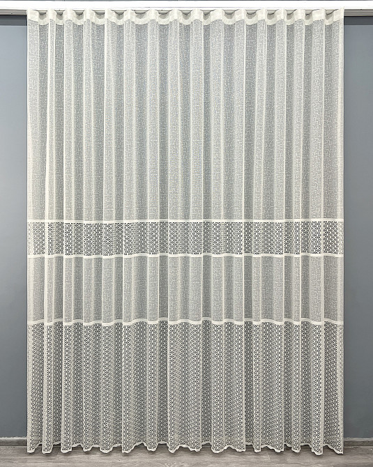 Тюль VR-Textil 2019т Жакард Молочний 400х270 см (42-1088) Київ - фото 2